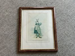 Zürich Tracht Knonauer Amt, gerahmt, Wandbild, vintage 🖼...