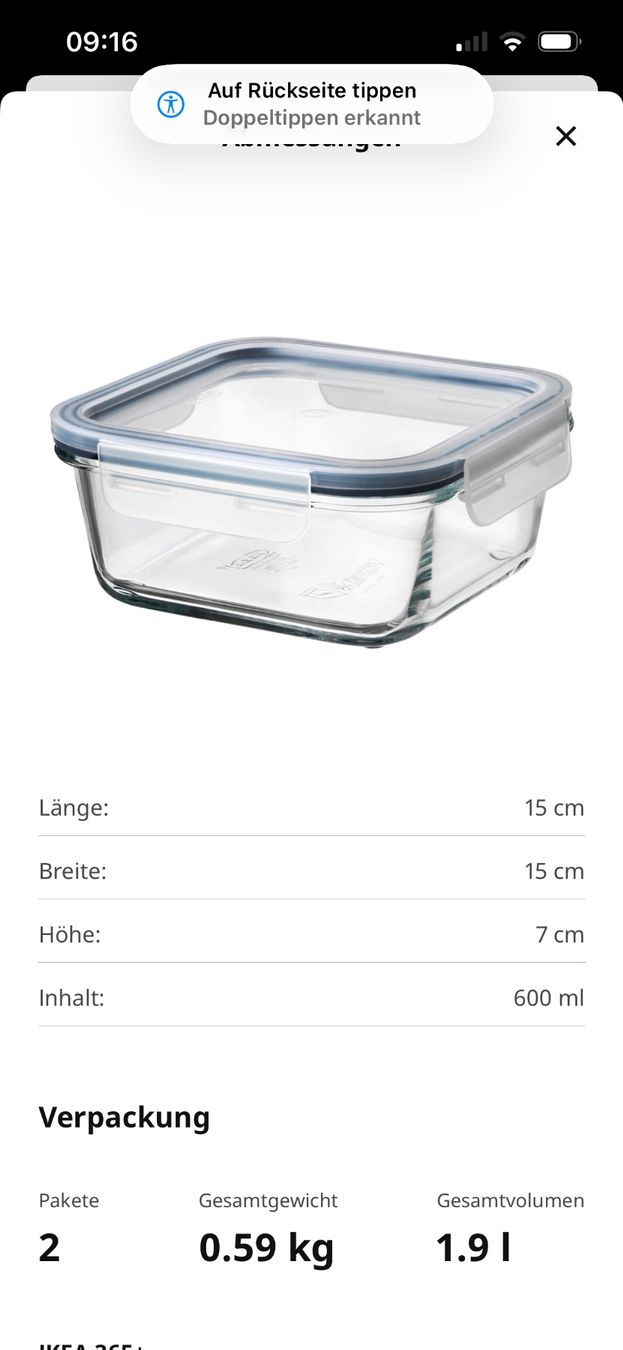 Ikea Contenitori & Simili: Vorratsbehälter aus Glas IKEA 600 ml – Usato da Obergösgen venduto da Andre118 3