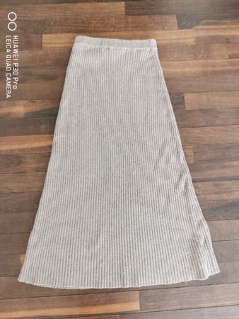 Massimo Dutti Rock, Strickrock, Taupe, Gr. S, Neuwertig