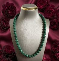 Neu: Malachit Edelsteinkette Kette Schmuck 59 Gramm