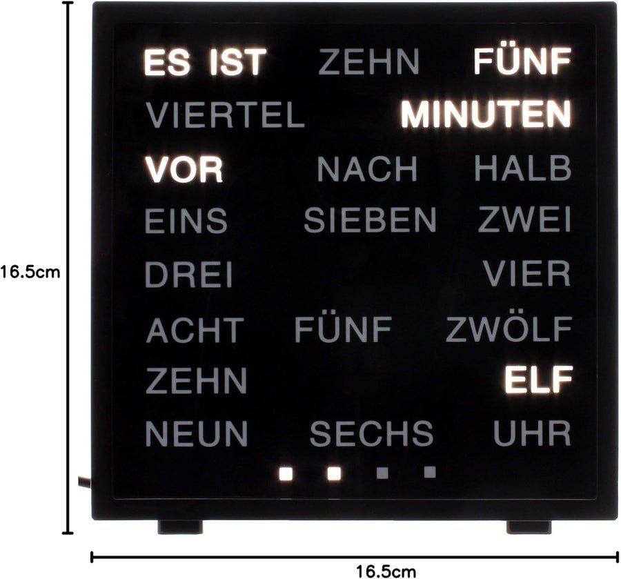 Orologi: Tischuhr Anzeige mit Text – Usato da Sursee venduto da mags62