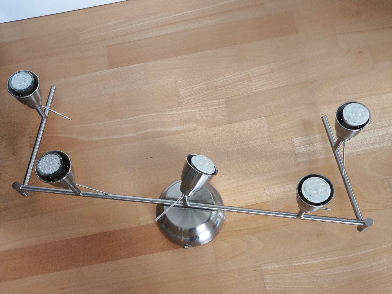 Ikea Lampade: IKEA Barometer Lampe mit 5 Spots (silber) – Usato da Hedingen venduto da Kafi5 1