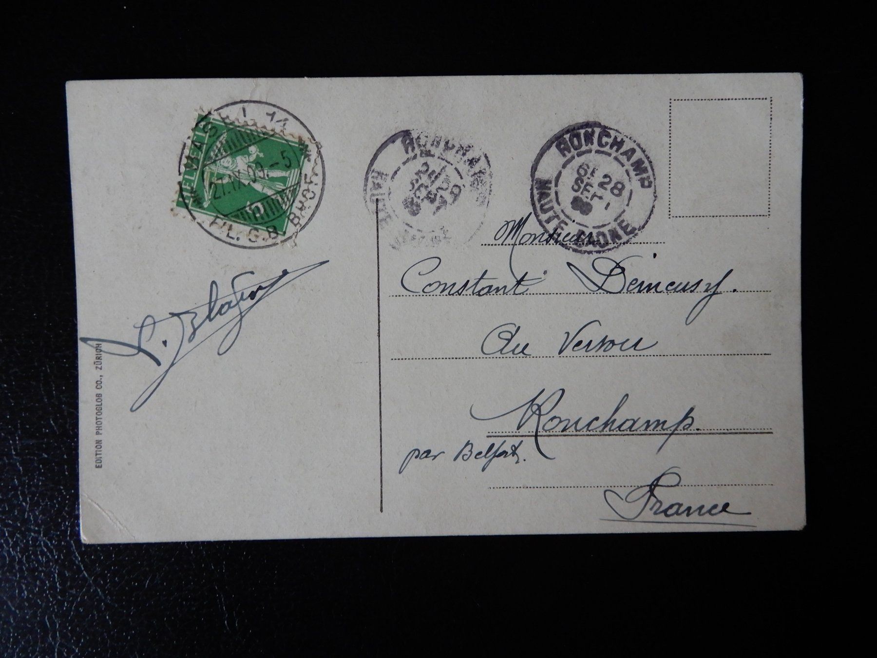 Cartoline postali: Alte Ansichtskarte Vitznau mit Rigi-Bahn, 1909 – Usato da Senèdes venduto da Framboise52 1