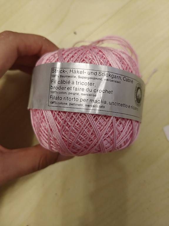 Cordicelle & Fili: Baumwolle Cablé Häkel-, Strick-, und Stickgarn rosa – Usato da Schiers venduto da ver_ddm2 2