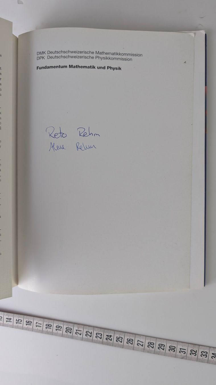 Libri: Fundamentum Mathematik und Physik Sek I+II – Usato da Zürich venduto da axolottchen 3