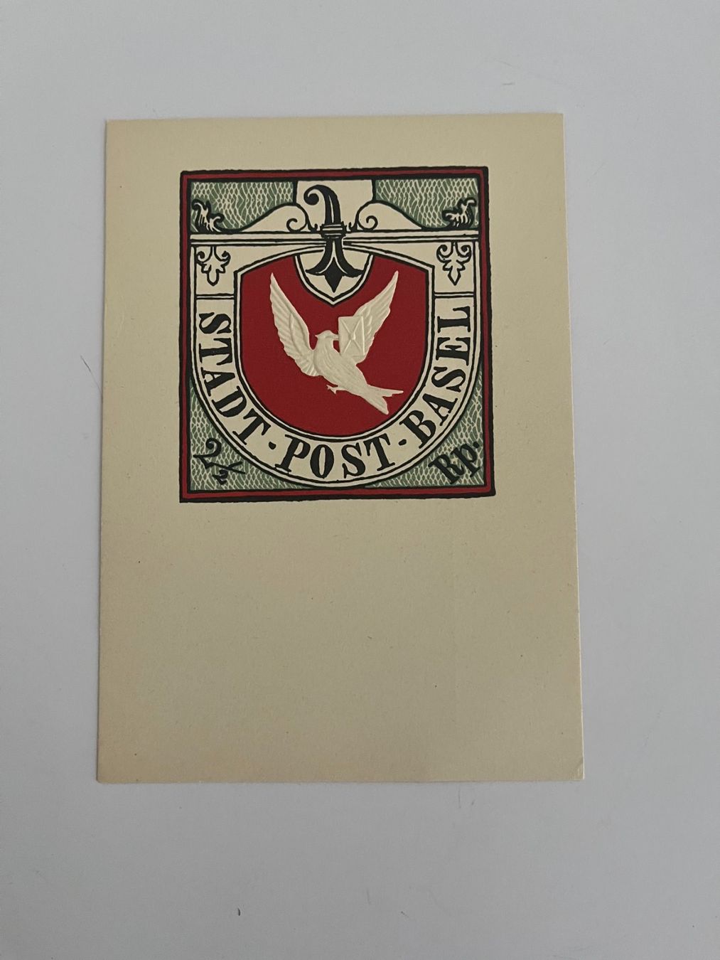 Cartes postales: Ansichtskarte Stadt Post Basel mit Taube. – D'occasion à Dietikon par sch_w2tw