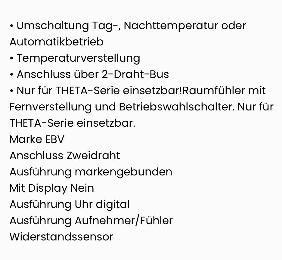 Riscaldamento: Theta RFF mit Raumfühler – Usato da Niedergösgen venduto da Mr_Bird 2