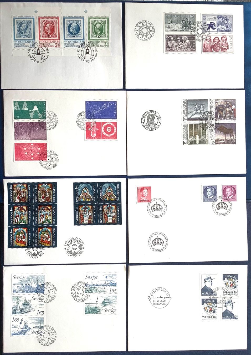 Tutti i francobolli: 1982 - 1983 / Schweden Div. FDC ( 8 Stk.) – Nuovo (secondo la descrizione) da Liestal venduto da Skunk02