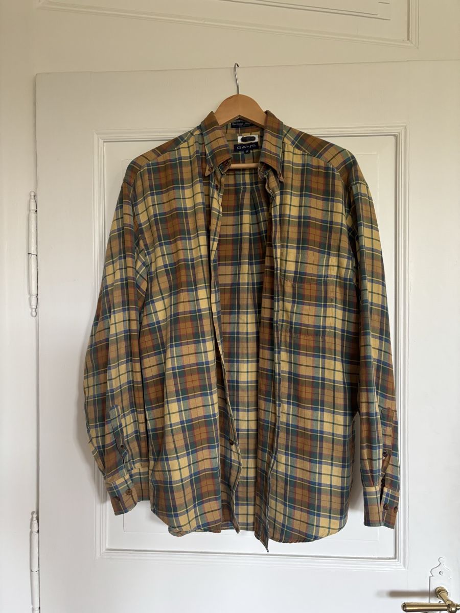 Gant Camicie: Gant Karo Hemd Gr. M/L 100% Baumwolle – Usato da Bern venduto da emski