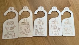 Closet dividers for Baby Clothes, Holz