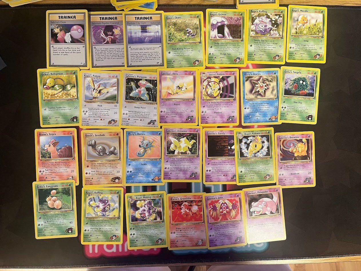 Pokémon Sammelbilder & Trading cards: Pokemon -   27 verschiedene Gym set Karten – Gebraucht aus schaan von Schokoloco