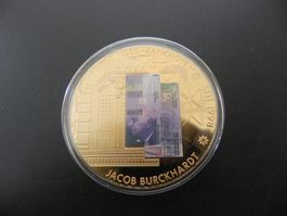 Grosse Medaille 1000 Franken Banknote Erstausgabe 1998