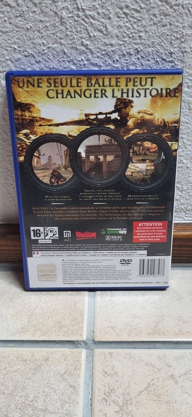 Sony Spiele: PS2 Spiel – Sniper Elite – Gebraucht aus Münsingen von Heroism2010 1