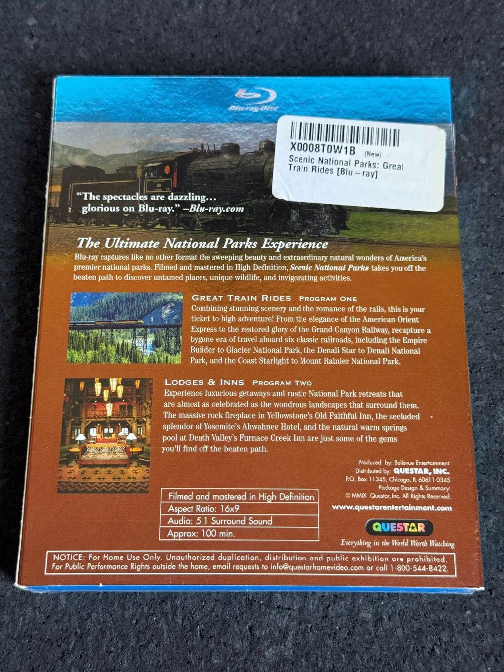 Tutti i DVDs: Scenic National Parks Blu-ray Disc Great Train Rides – Nuovo (secondo la descrizione) da Fribourg venduto da tschjoly 1
