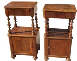 Nachttische Paar Biedermeier