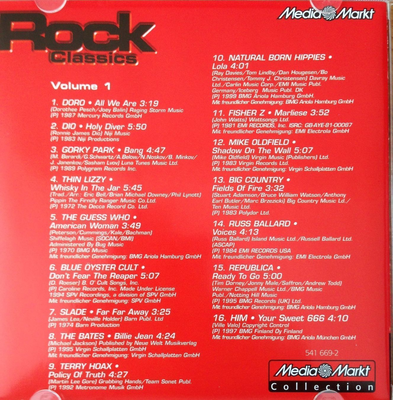 CD: 4 x CD Rock Songs mit 6 CDs – Usato da Eglisau venduto da felix_ch 1