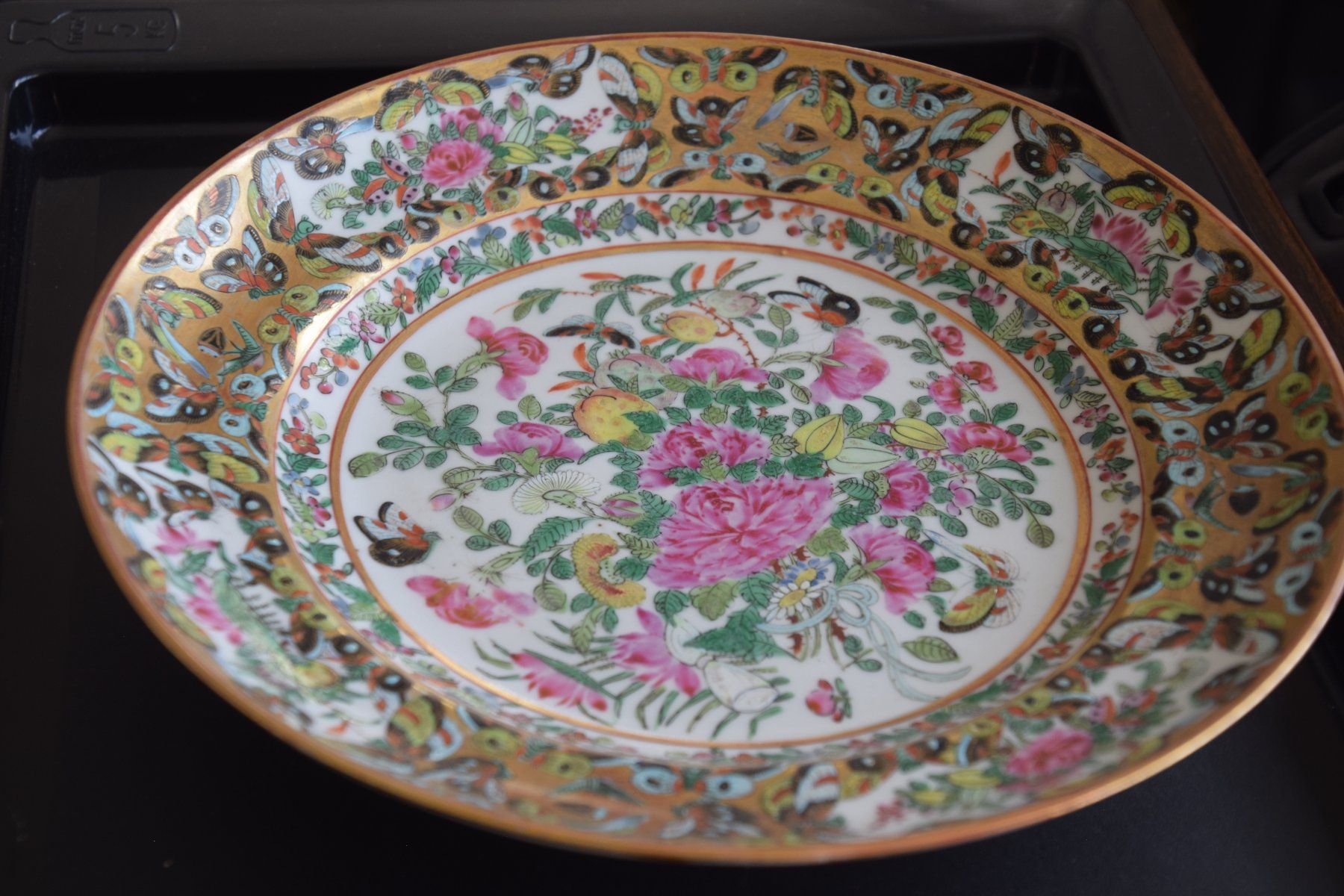 Piatti: Antiker Chinesischer Teller mit Blumenmuster, Vintage! – Usato da Luzern venduto da SosoNana 1