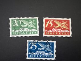 Flugpostmarke F3-F5 super gestempelt  (B64)