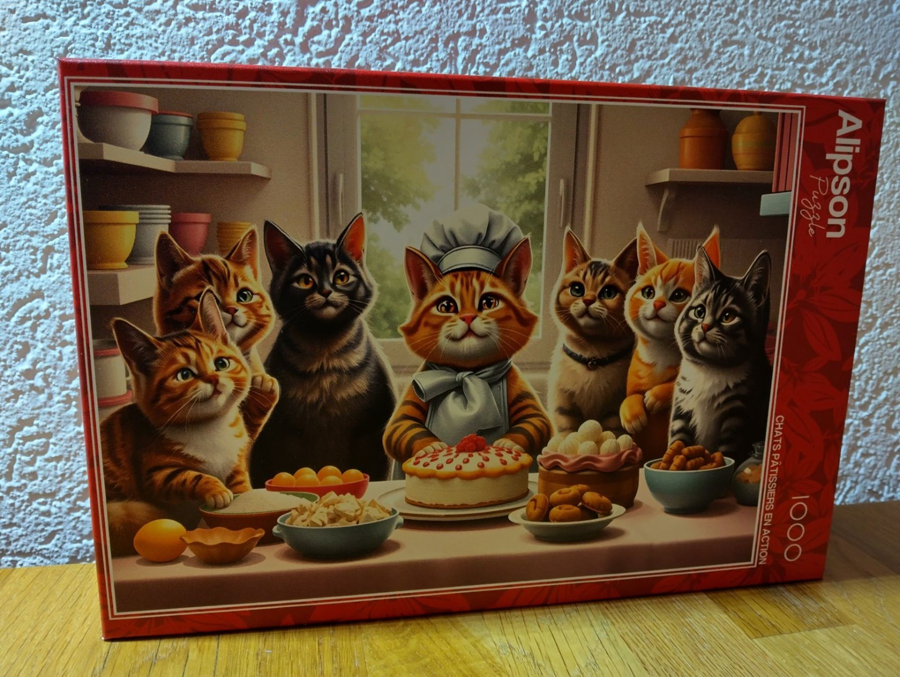Puzzle: 1000er Puzzle, Alipson, Katzen beim Backen – Nuovo (secondo la descrizione) da Full-Reuenthal venduto da Ilor0309