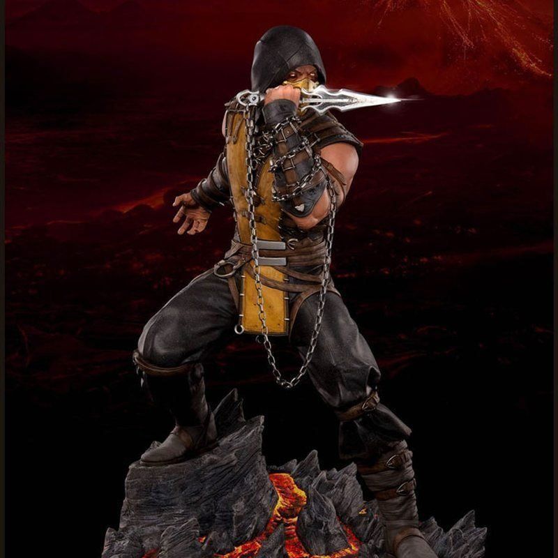 Sculture & Statue: Mortal Kombat Scorpion 1/4 Scale Regular Statue – Usato da Au SG venduto da Neltras 2