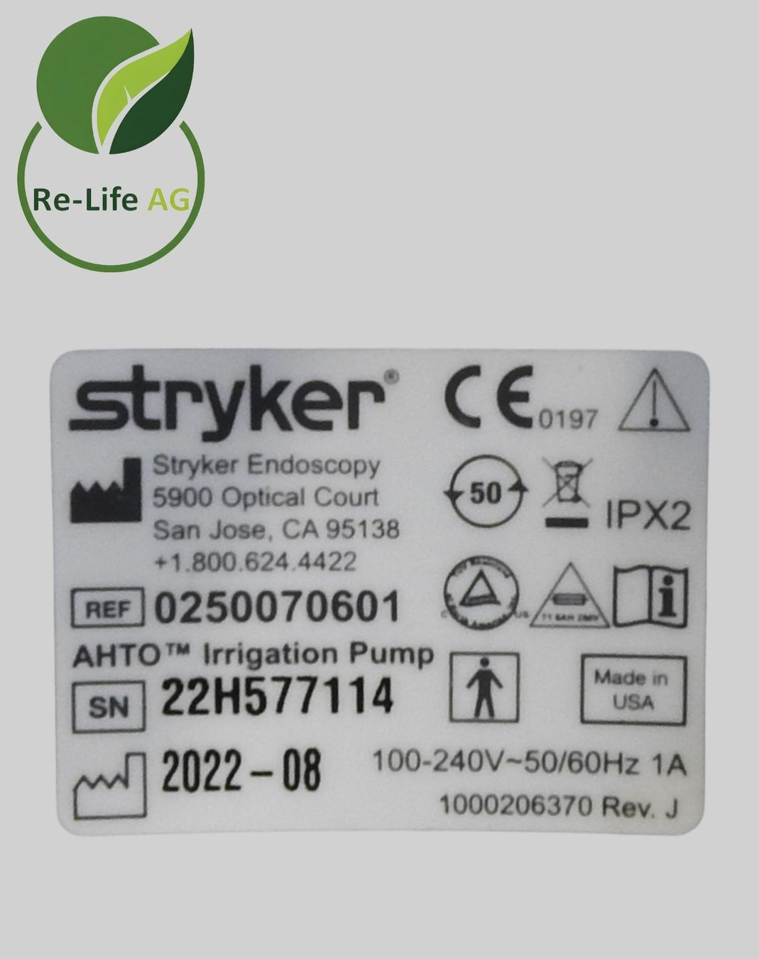 Tutte le macchine: Stryker AHTO irrigation pump. – Usato da Reinach BL venduto da Re-LifeAG_Labor 7