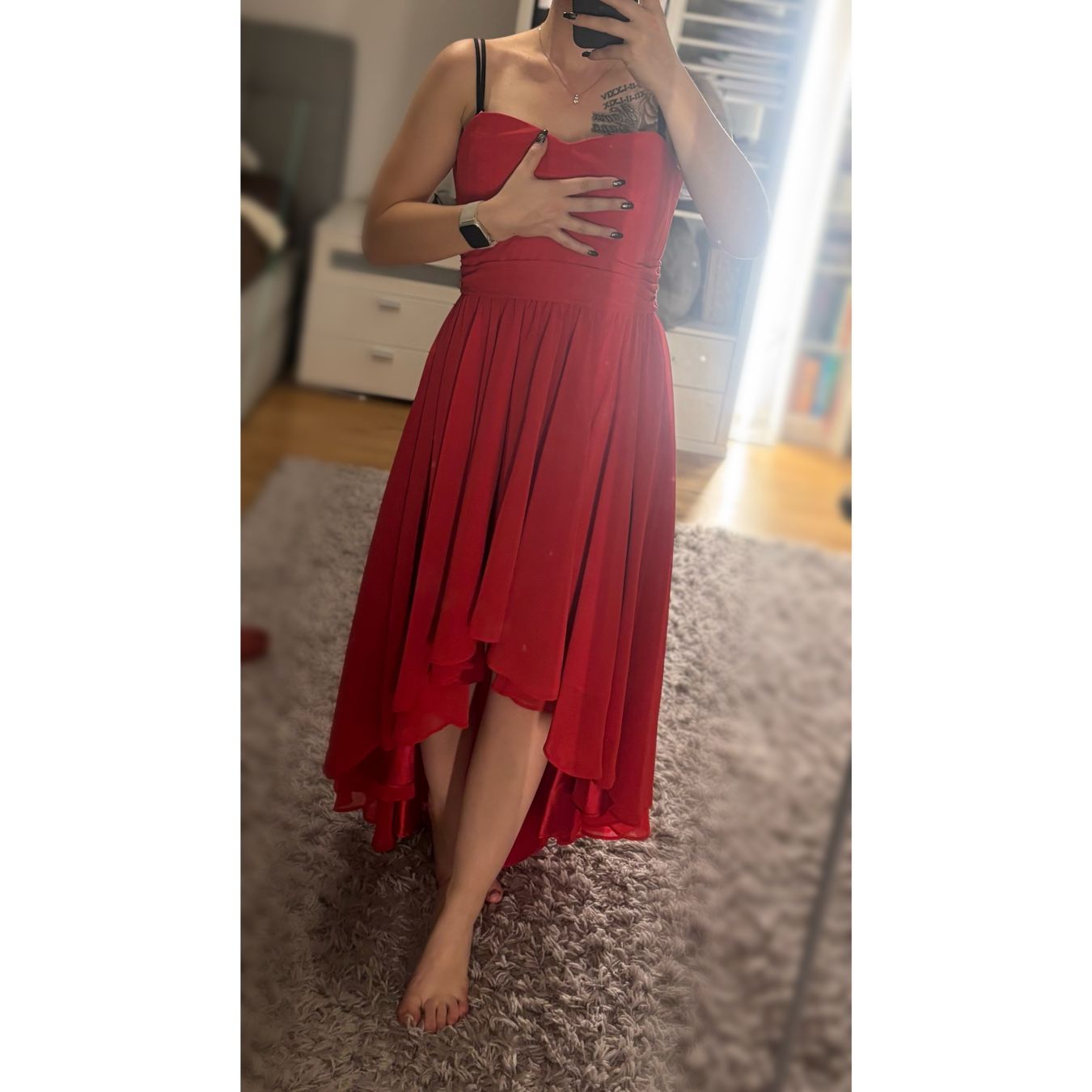 Vestiti: NEU SWING Kleid rot Gr. 38 – Nuovo (secondo la descrizione) da Staufen venduto da sarinaluescher 3