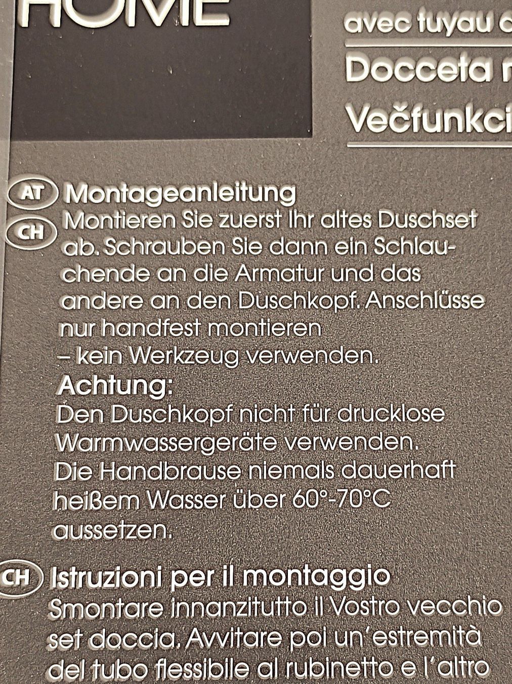 Soffioni doccia: Multifunktionsduschkopf Chrom – Nuovo e nell'imballaggio originale da Pratteln venduto da Restwert_Pratteln 3