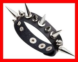 Stachelband Leder Gothic Metall Sting Armband Nietenband