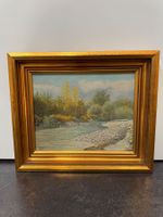 La rivière de William Paul Brack - Huile sur toile 27x35 cm