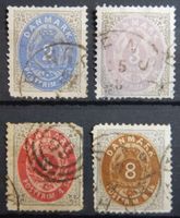 Dänemark Kat. 16-19 gest. 1870 Kat. 196 Euro