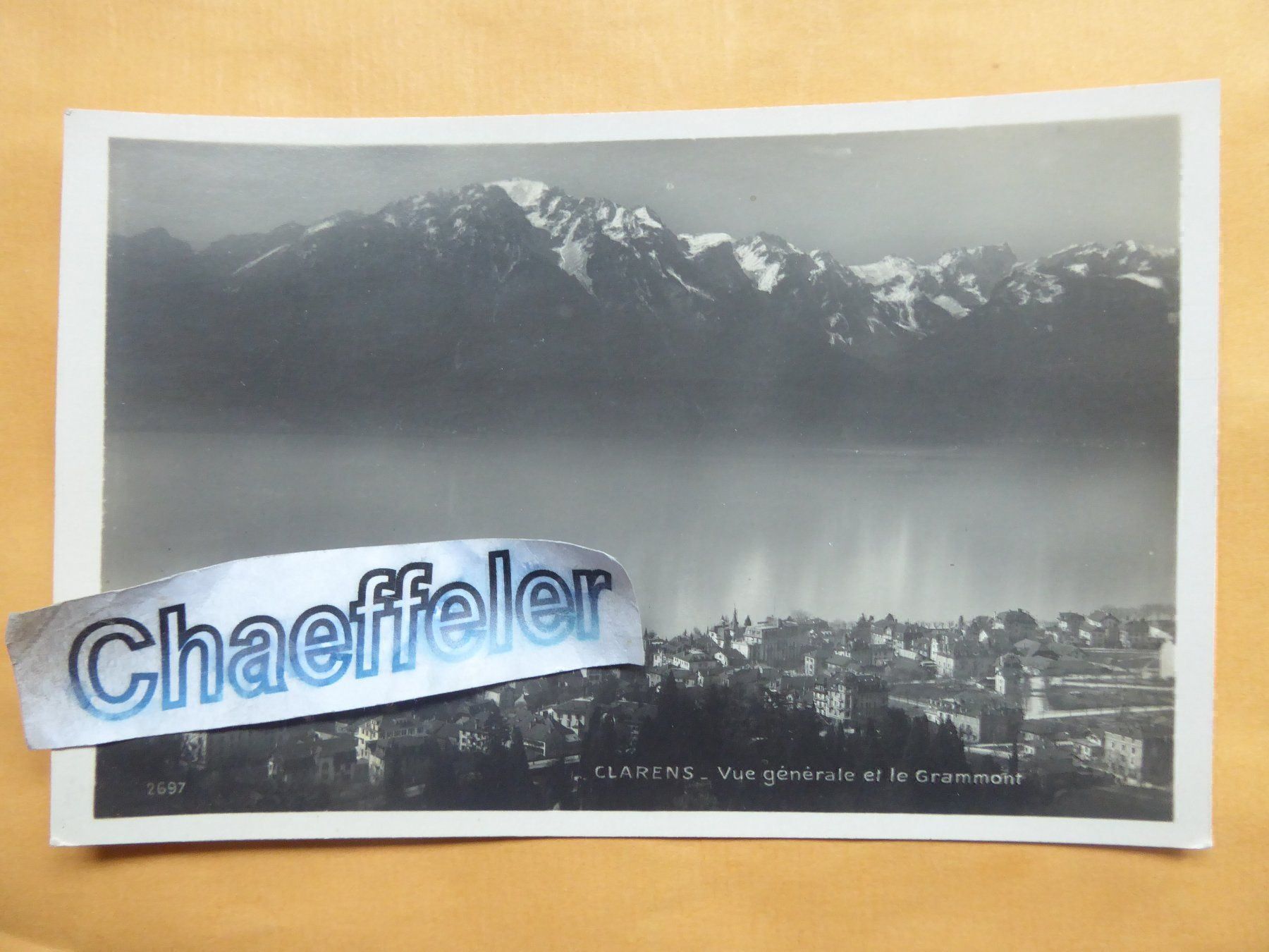 Cartoline postali: Clarens - Vue générale er le Grammont – Usato da Zürich venduto da Chaeffeler
