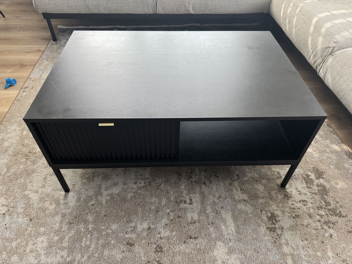 Tavoli: Table basse noire avec rangement – Usato da Champvent venduto da lul_928p 2