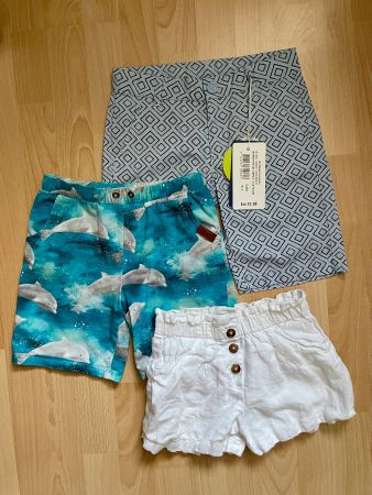 3 Shorts/kurze Hosen Mädchen, Gr. 116, eine davon neu
