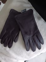 Winterhandschuhe aus Leder, dunkelbraun, Grösse M