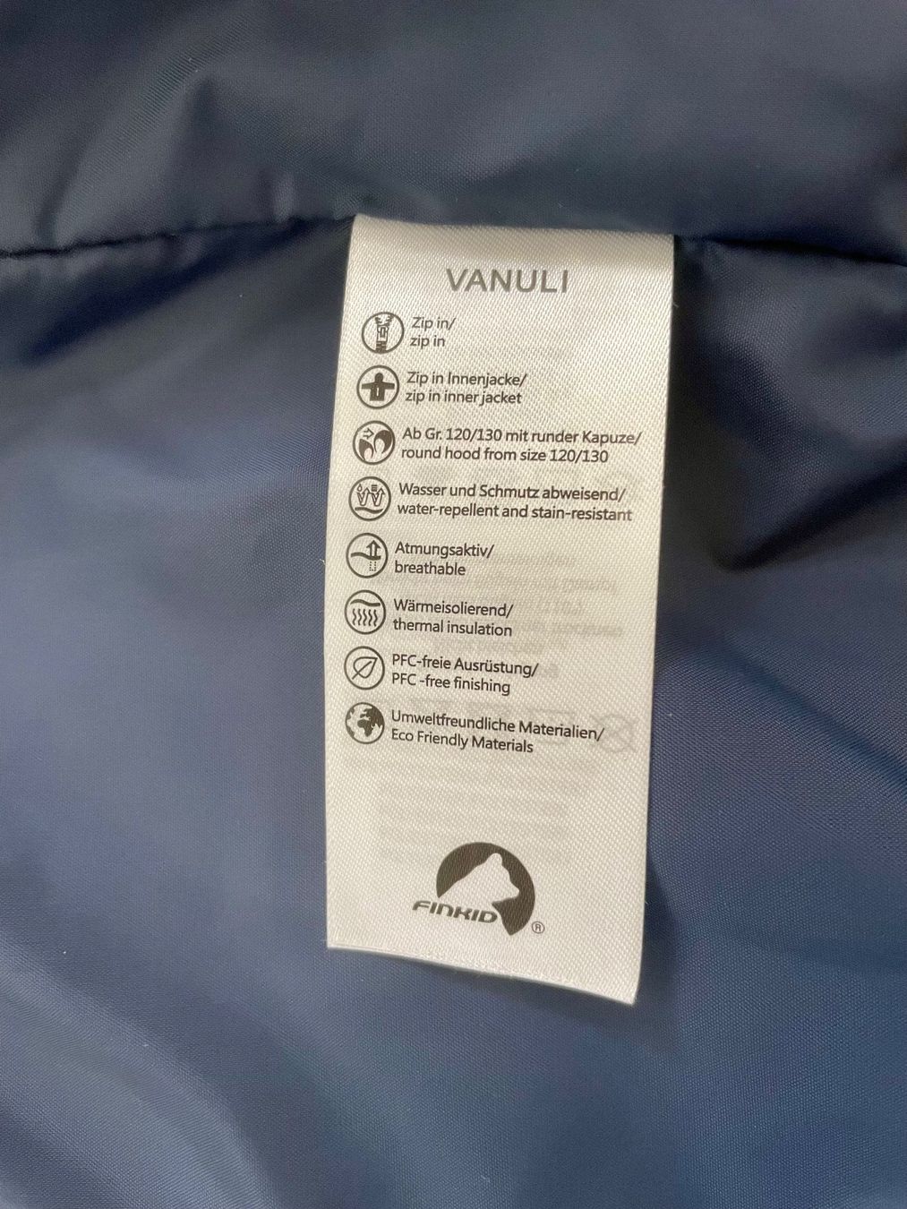 Finkid Altro abbigliamento per bambino: Finkid Vanuli Steppweste Gr 140/150 blau – Nuovo (secondo la descrizione) da Hellikon venduto da Giojo 3