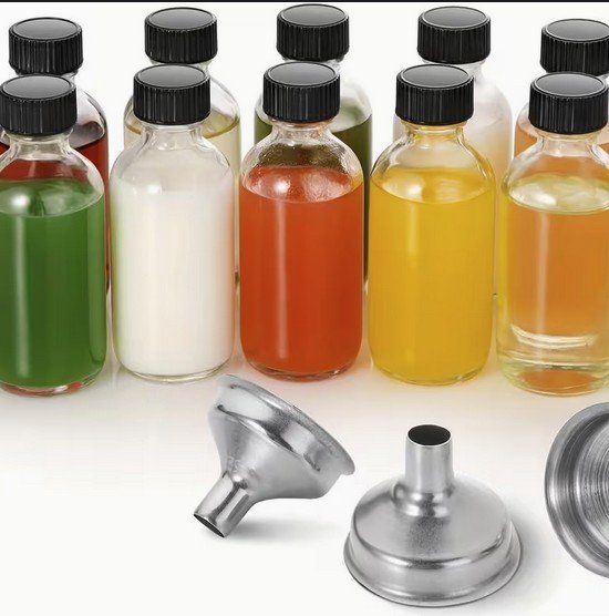 Sonstiges Geschirr & Gläser: **Leere Glasflaschen mit schw. Schraubverschluss ** – Neu und originalverpackt aus Luzern von rivendo.shop 5