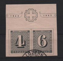 CH-Blockausschnitte 1943 o / Katalog 80.-