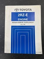 Toyota 2RZ-E Motor Repair Manual Supplement Aug 1995