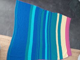 Couverture fait main au crochet