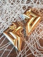 18 Karat Goldohrringe mit je 1 Diamant