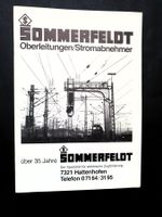 Sommerfeldt, Oberleitungen/Stromabnehmer, über 35 Jahre