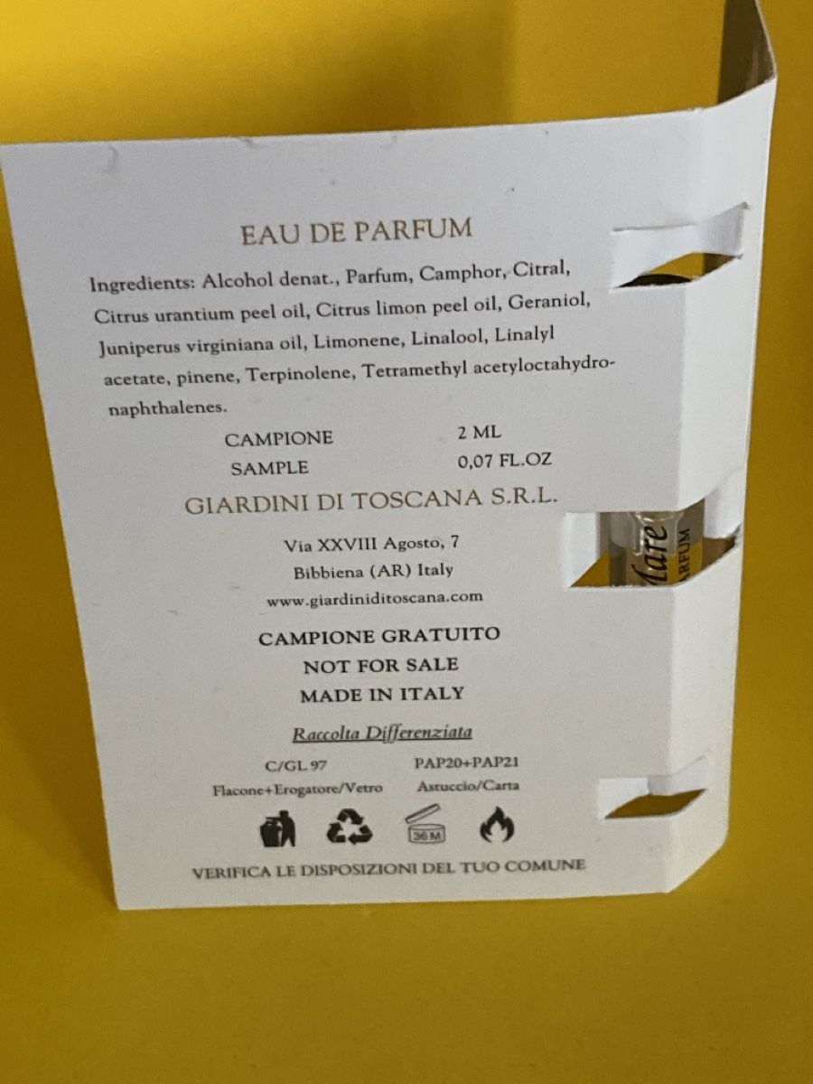 Profumi & Eau de Toilette: 2 ml Giardini di Toscana Blu Mare Probe – Nuovo e nell'imballaggio originale da Sonnental venduto da Lothy90 2