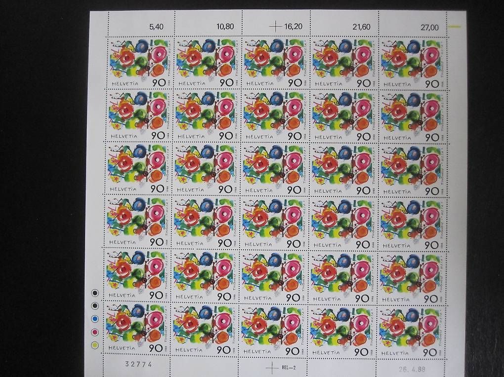Tutti i francobolli: Jean Tinguely Briefmarken – Nuovo e nell'imballaggio originale da Saland venduto da k_z_tny8
