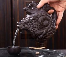 Teekanne Chinesisch Topf Tasse Kanne Wasserkocher Drache Tee