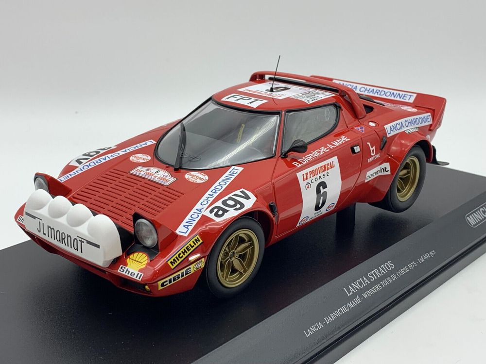 Minichamps 1/18 Lancia Stratos Winners Tour De Corse 1974 - Prévente