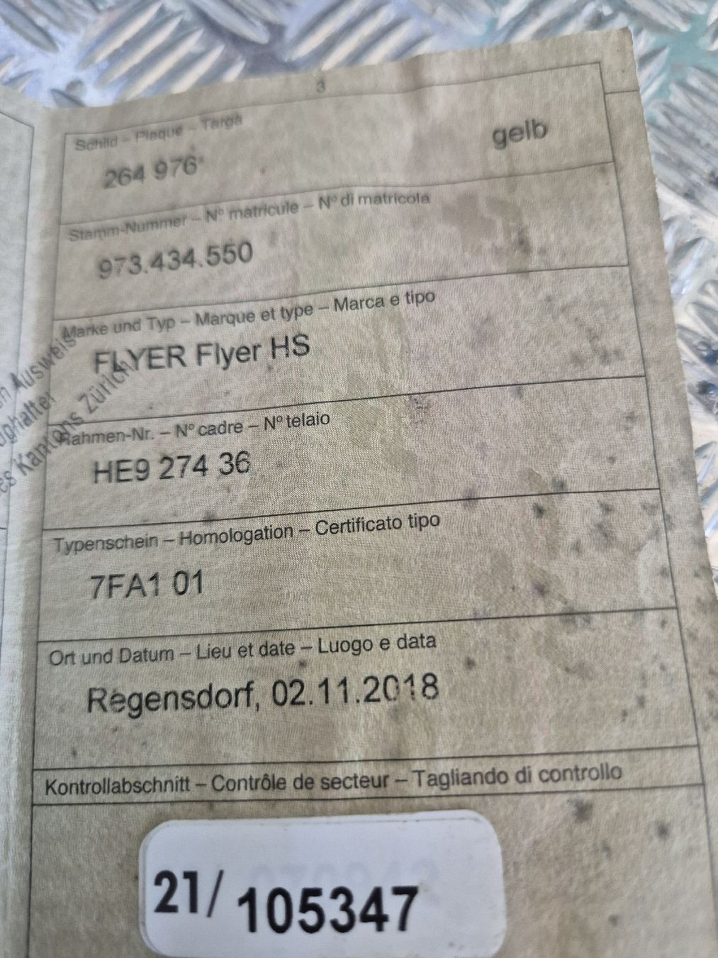 Flyer Velos: FLYER Flyer HS – Gebraucht aus Regensdorf von Romano1997 3