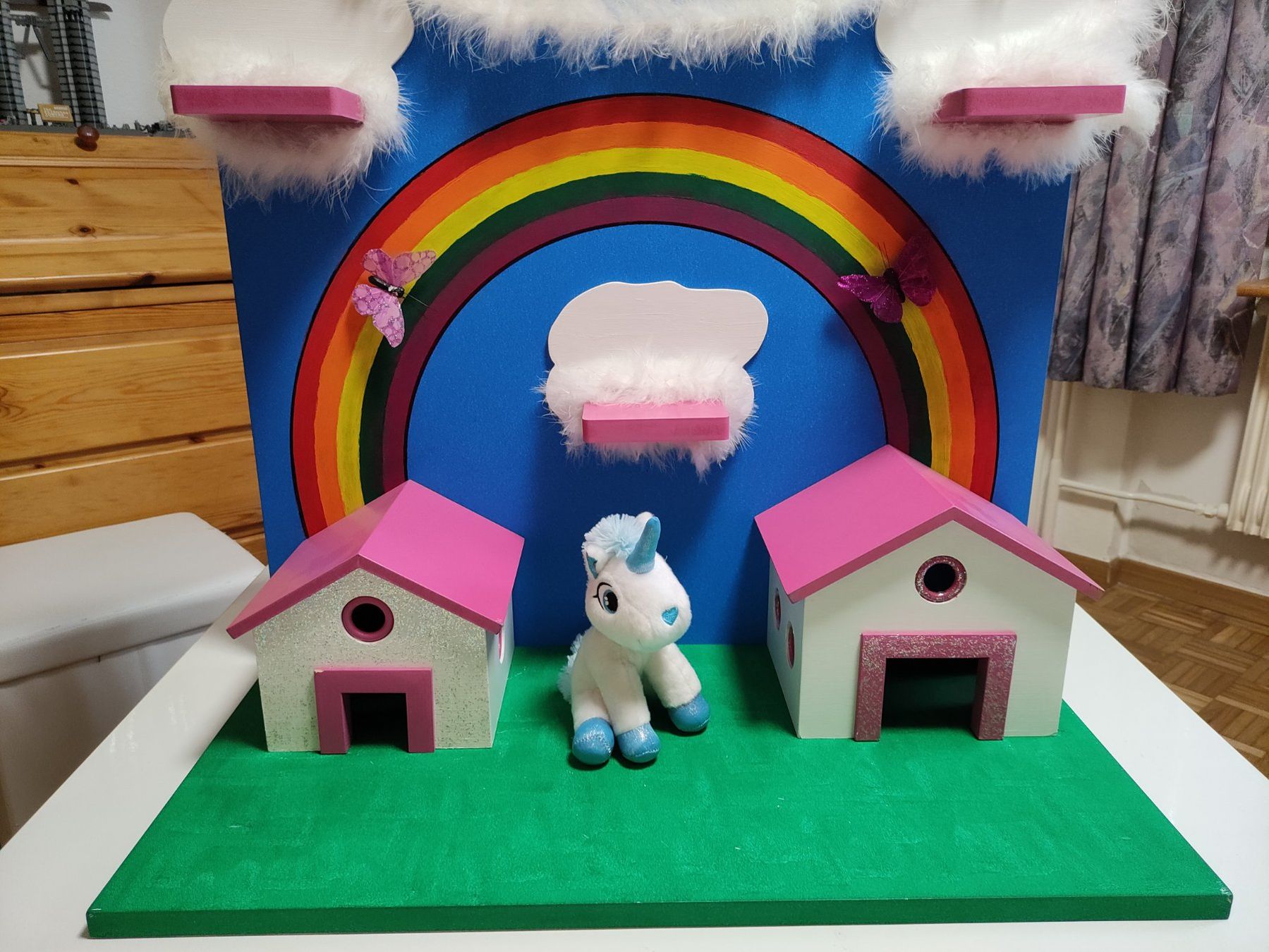 Spielzeuge: Einhorn Station / Bauernhof Eigenbau 72x58 cm – Gebraucht aus Münchwilen TG von Ingi5 3