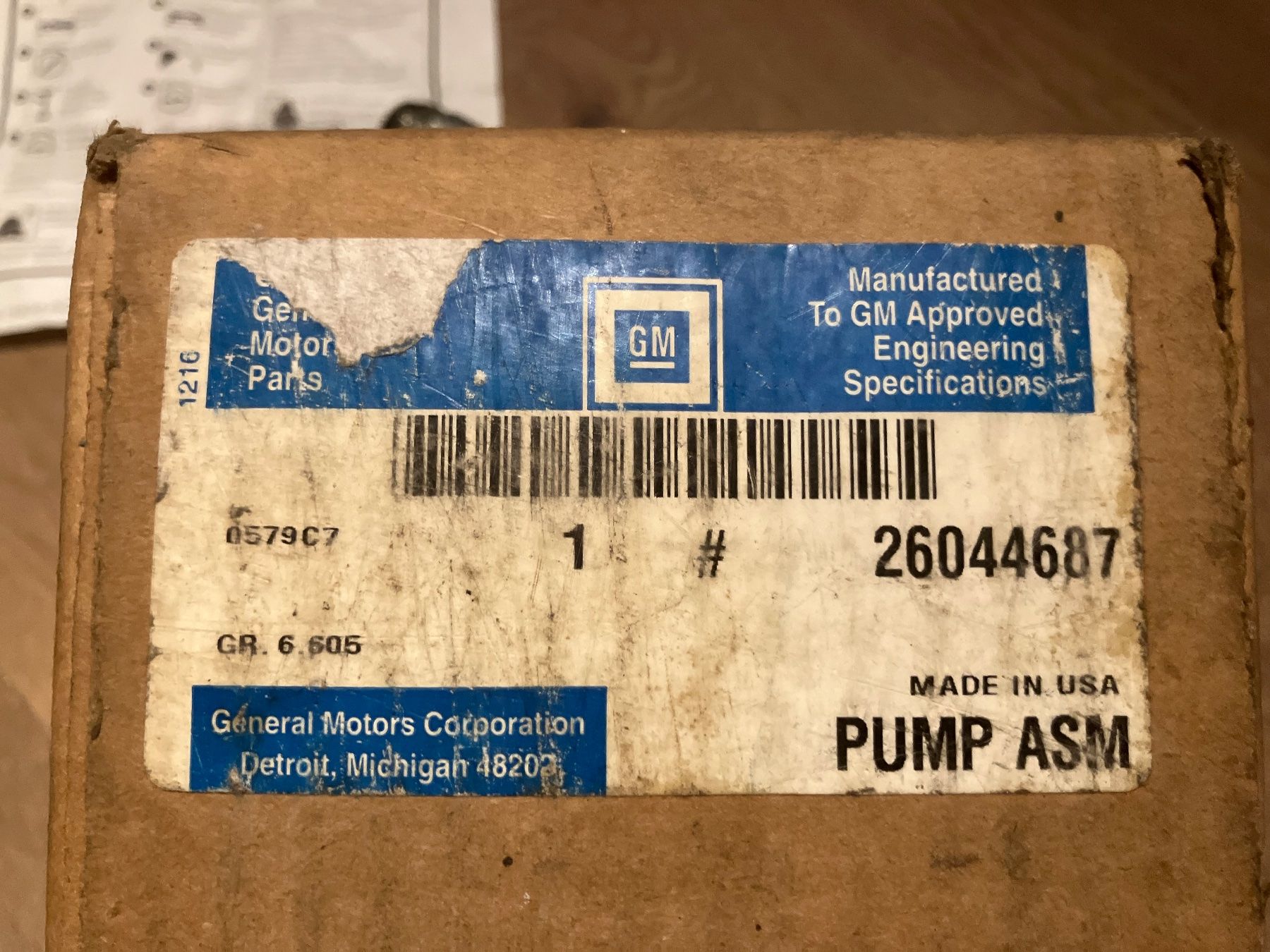 Cadillac Tutti pezzi di ricambio auto: Originale GM Servopumpe Cadillac Eldorado Deville 93-02 Neu – Nuovo e nell'imballaggio originale da Dintikon venduto da roed 7