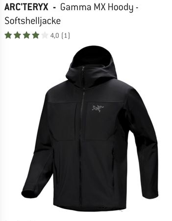Softshelljacke Arc'teryx Gamma MX Hoody schwarz Grösse L