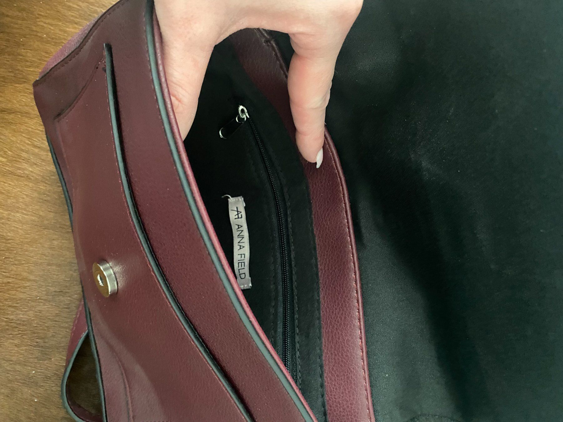 Anna Field Taschen für Damen: Bordeauxrote Umhängetasche Anna Field – Gebraucht aus Füllinsdorf von Sunnebliemli7 1